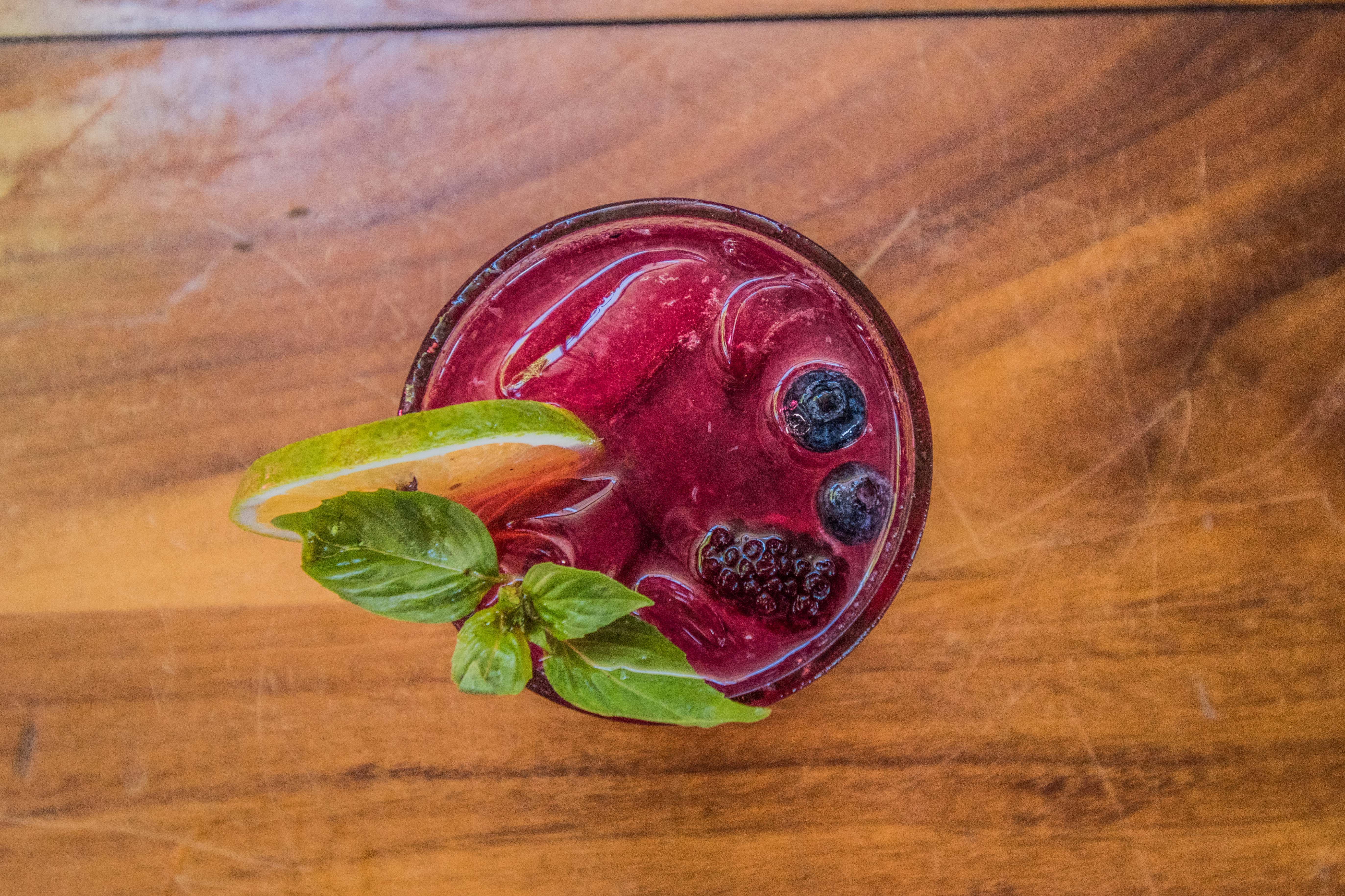 Limonada de blueberries