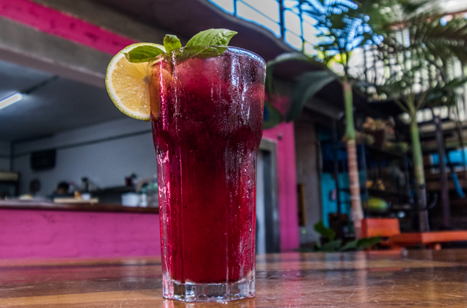 Limonada de blue berries